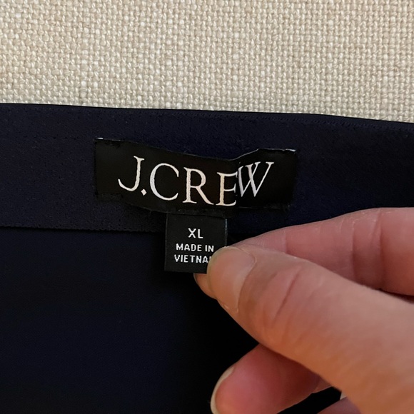 J.Crew Gwyneth Slip Skirt, Navy, XL, NWT - Picture 5 of 7